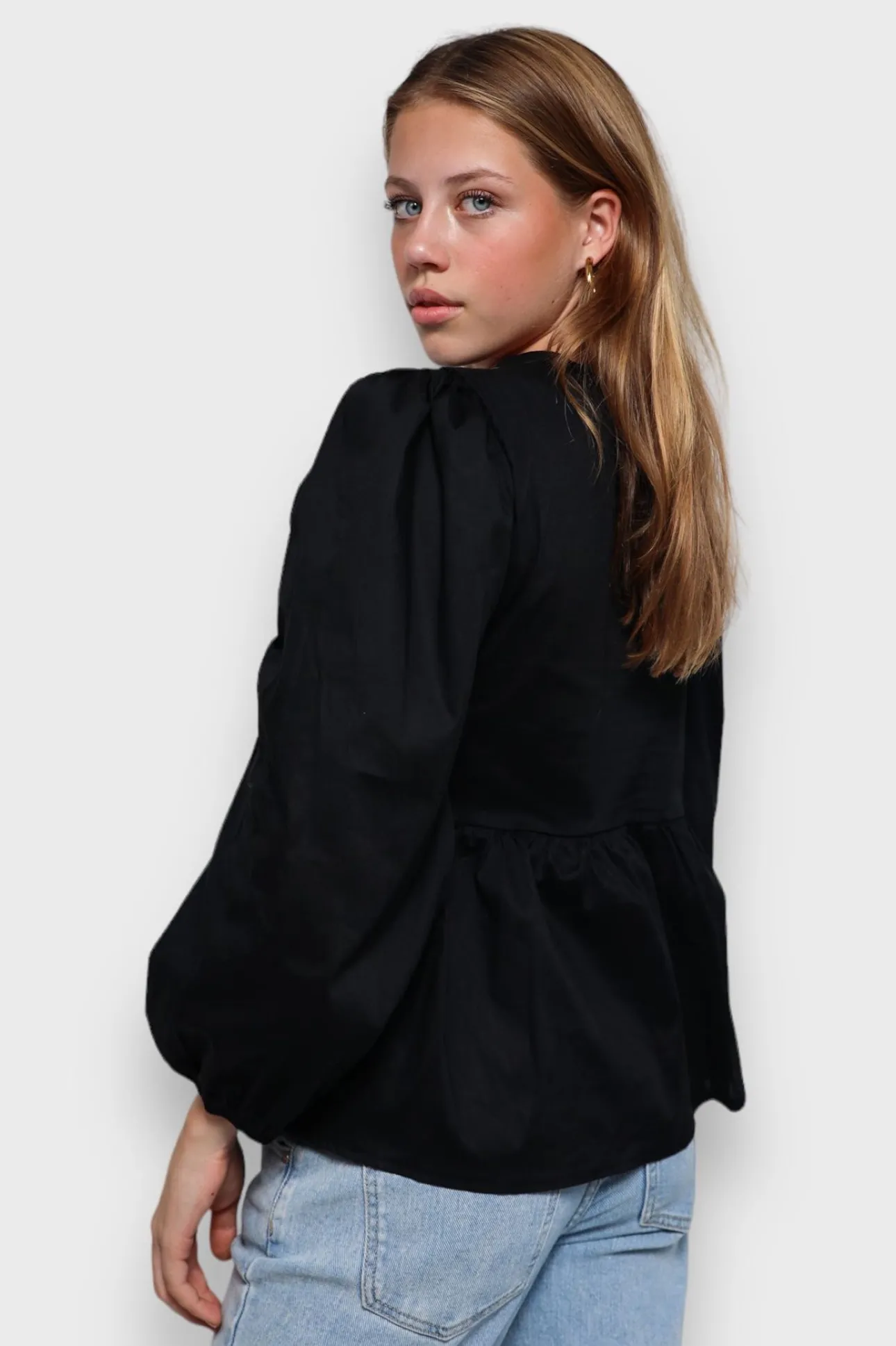 Hauts>Meet Me There Angel Blouse Black