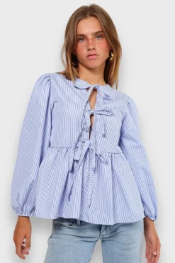 Blouses>Meet Me There Angel Blouse Striped