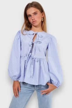 Blouses>Meet Me There Angel Blouse Striped