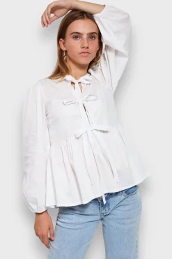 Hauts>Meet Me There Angel Blouse White