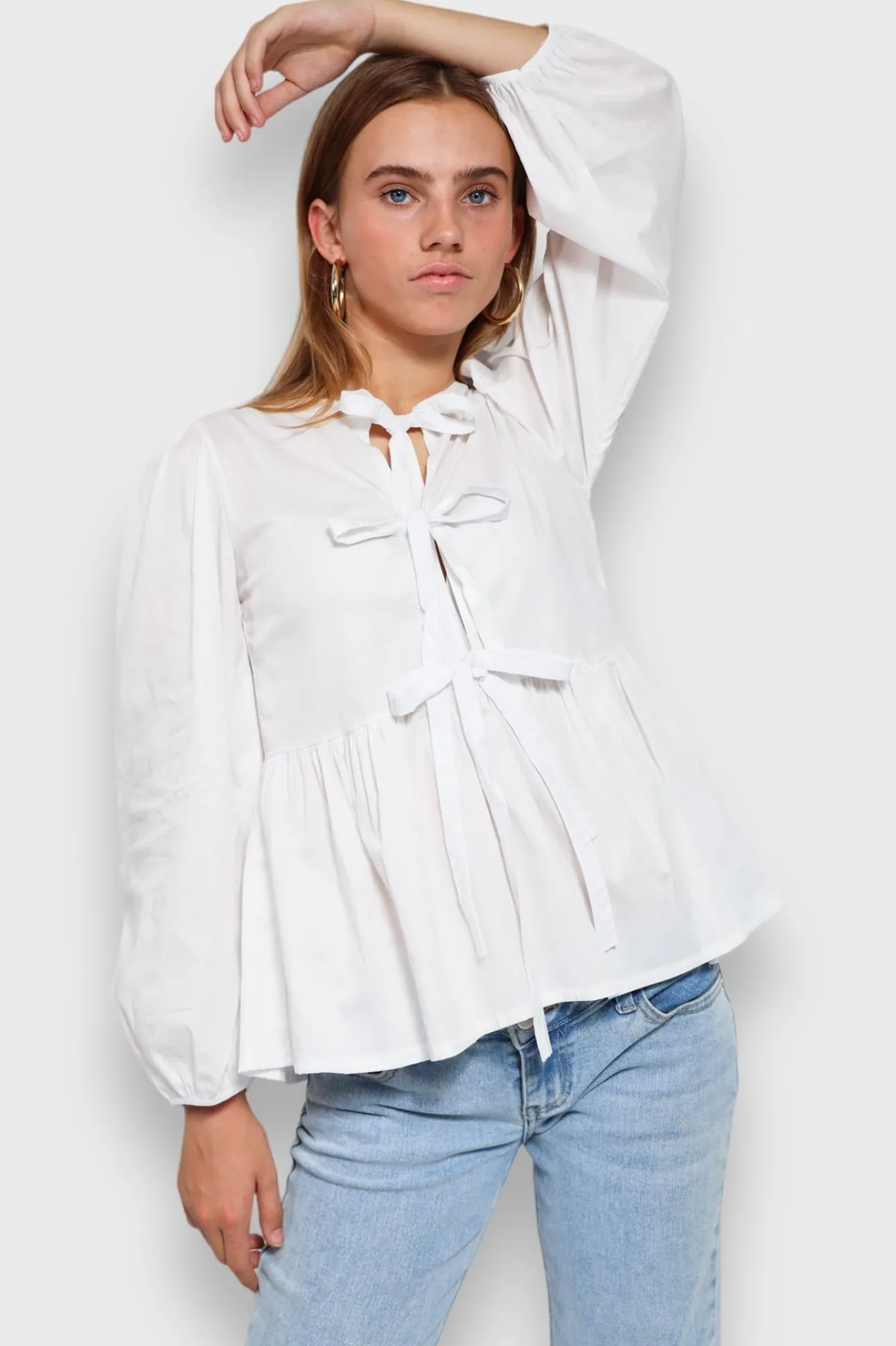 Hauts>Meet Me There Angel Blouse White