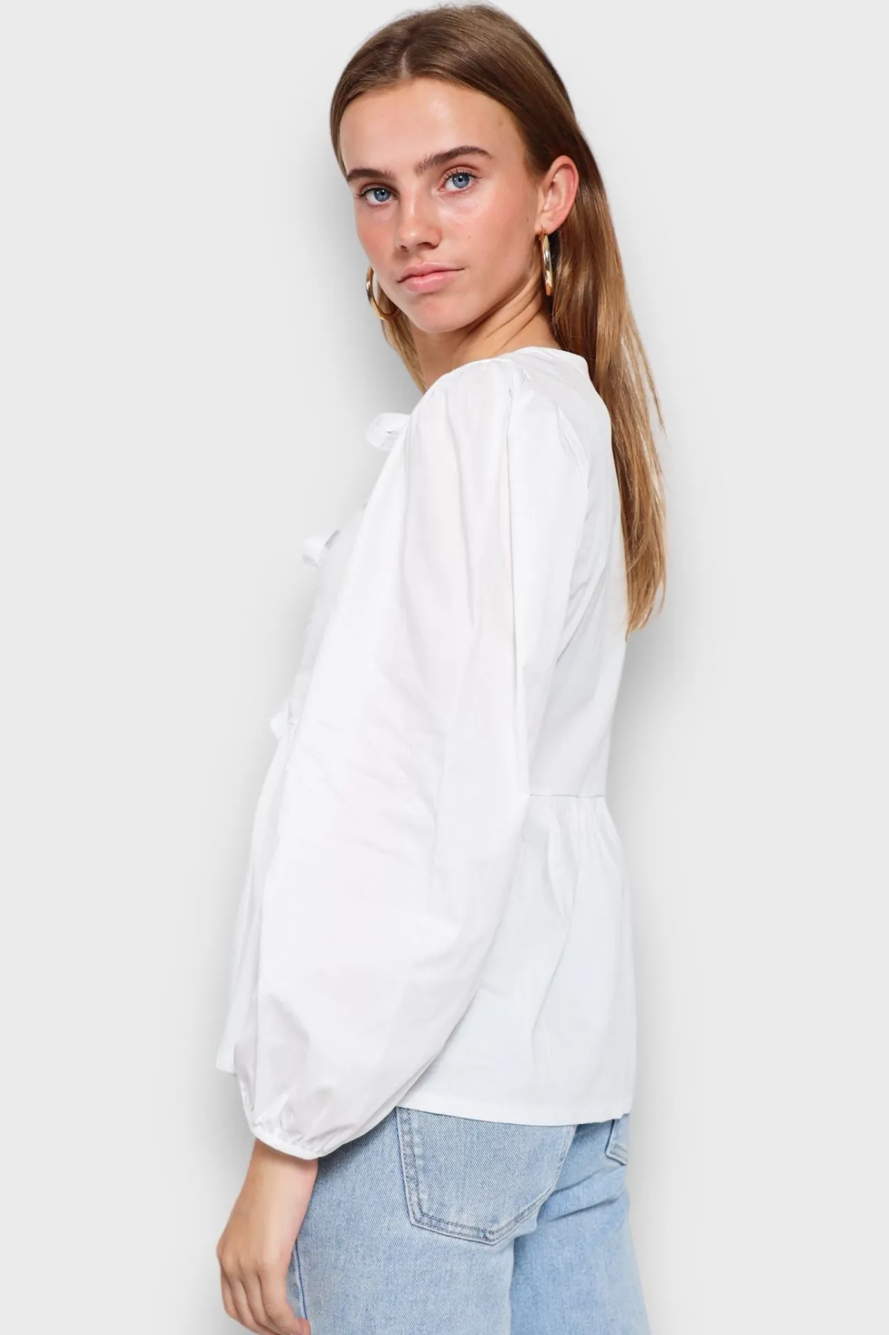 Hauts>Meet Me There Angel Blouse White