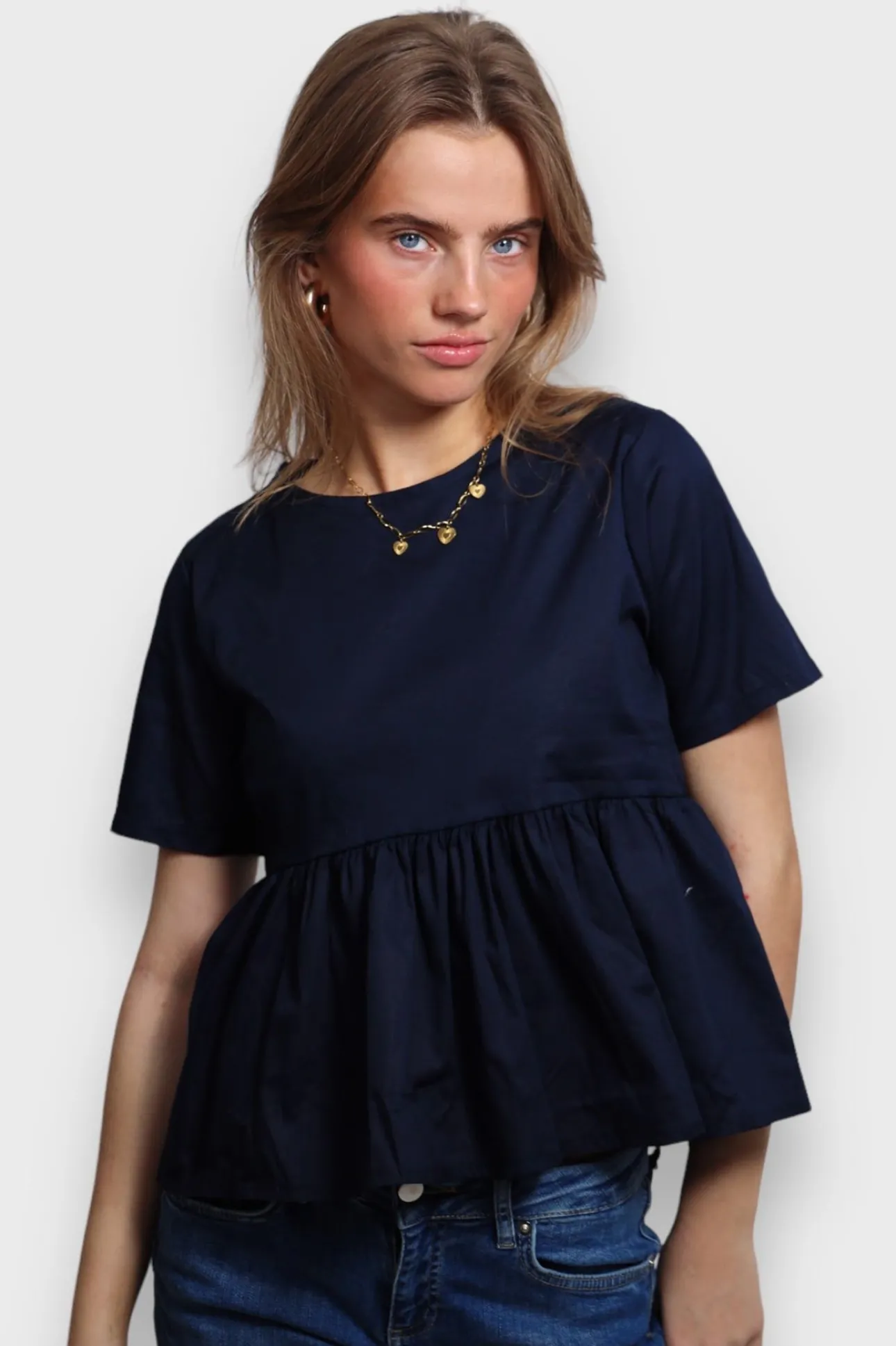 Hauts>Meet Me There Belle Blouse Navy