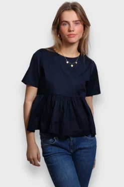 Blouses>Meet Me There Belle Blouse Navy