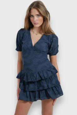 Robes>Meet Me There Blossom Dress Navy
