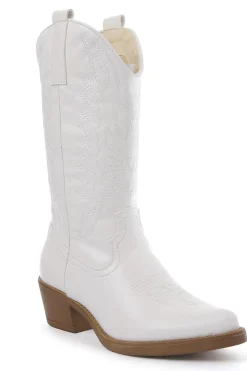 Chaussures>Meet Me There Bottes "Cowboy" Blanches