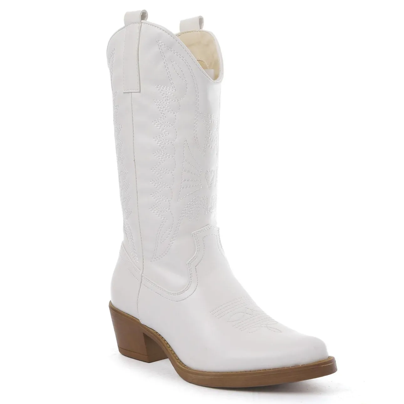 Chaussures>Meet Me There Bottes "Cowboy" Blanches