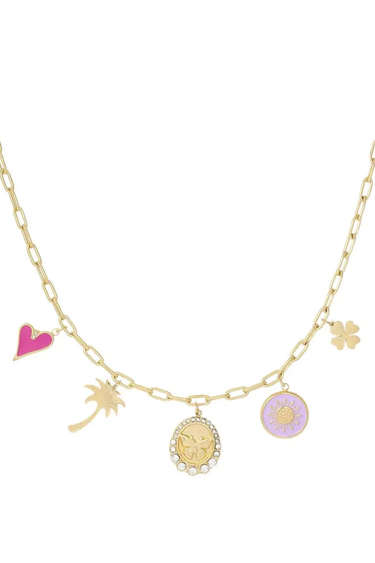 Bijoux>Meet Me There Charm Necklace Palms