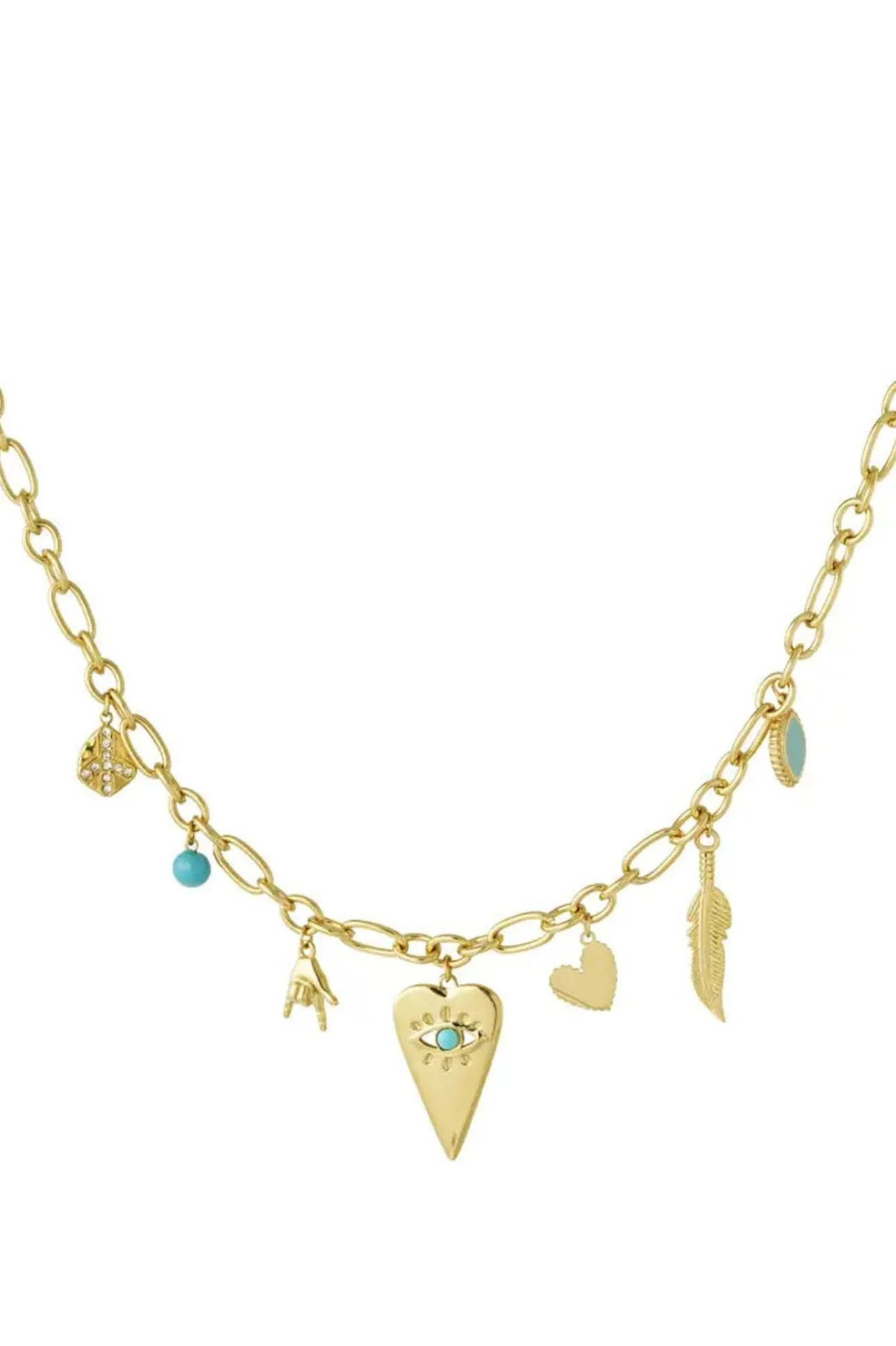 Bijoux>Meet Me There Charm Necklace Turqoise