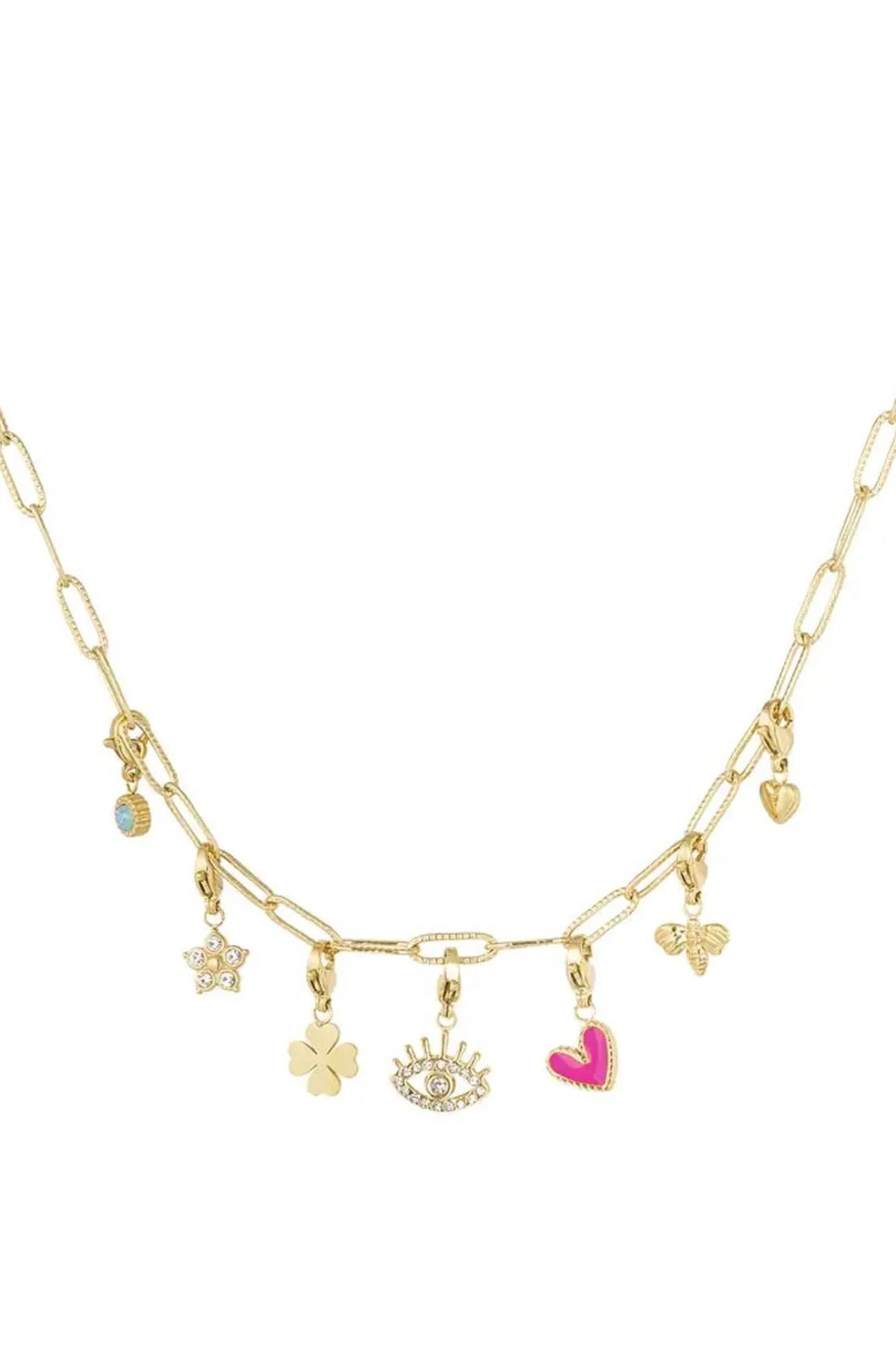 Bijoux>Meet Me There Charms Necklace Clover