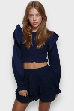 Hauts>Meet Me There Coco Top Navy