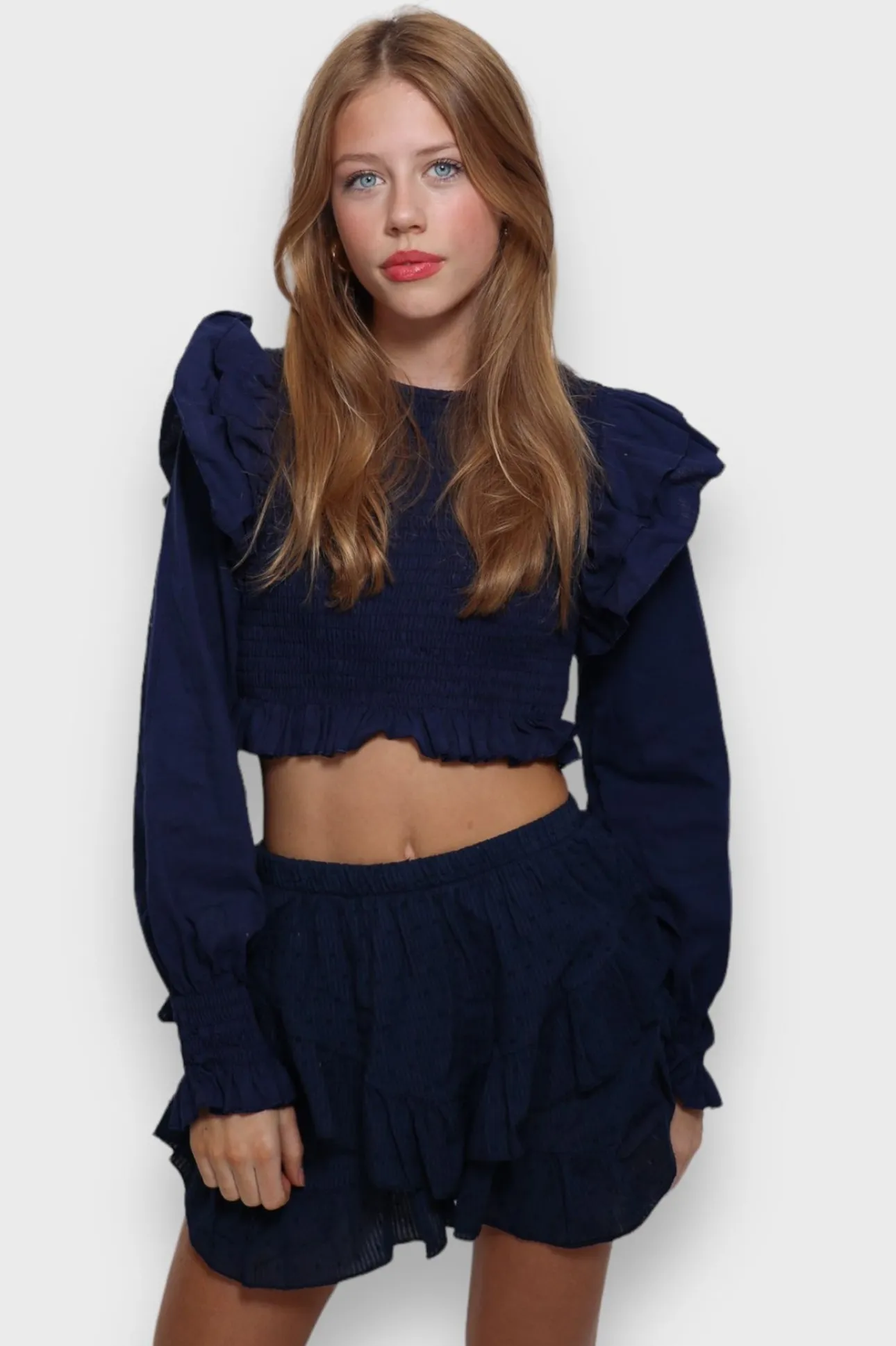 Hauts>Meet Me There Coco Top Navy