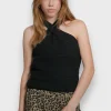 Hauts>Meet Me There Crochet Top Black