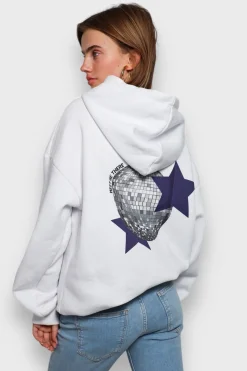 Gilets Et Pulls>Meet Me There Disco Hoodie White