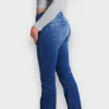 Pantalon>Meet Me There Flared Low Waist Jeans Dark Blue