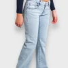 Pantalon>Meet Me There Flared Low Waist Jeans Light Blue