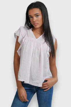 Hauts>Meet Me There Flora Blouse Baby Pink