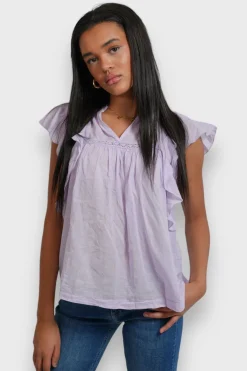 Hauts>Meet Me There Flora Blouse Lila