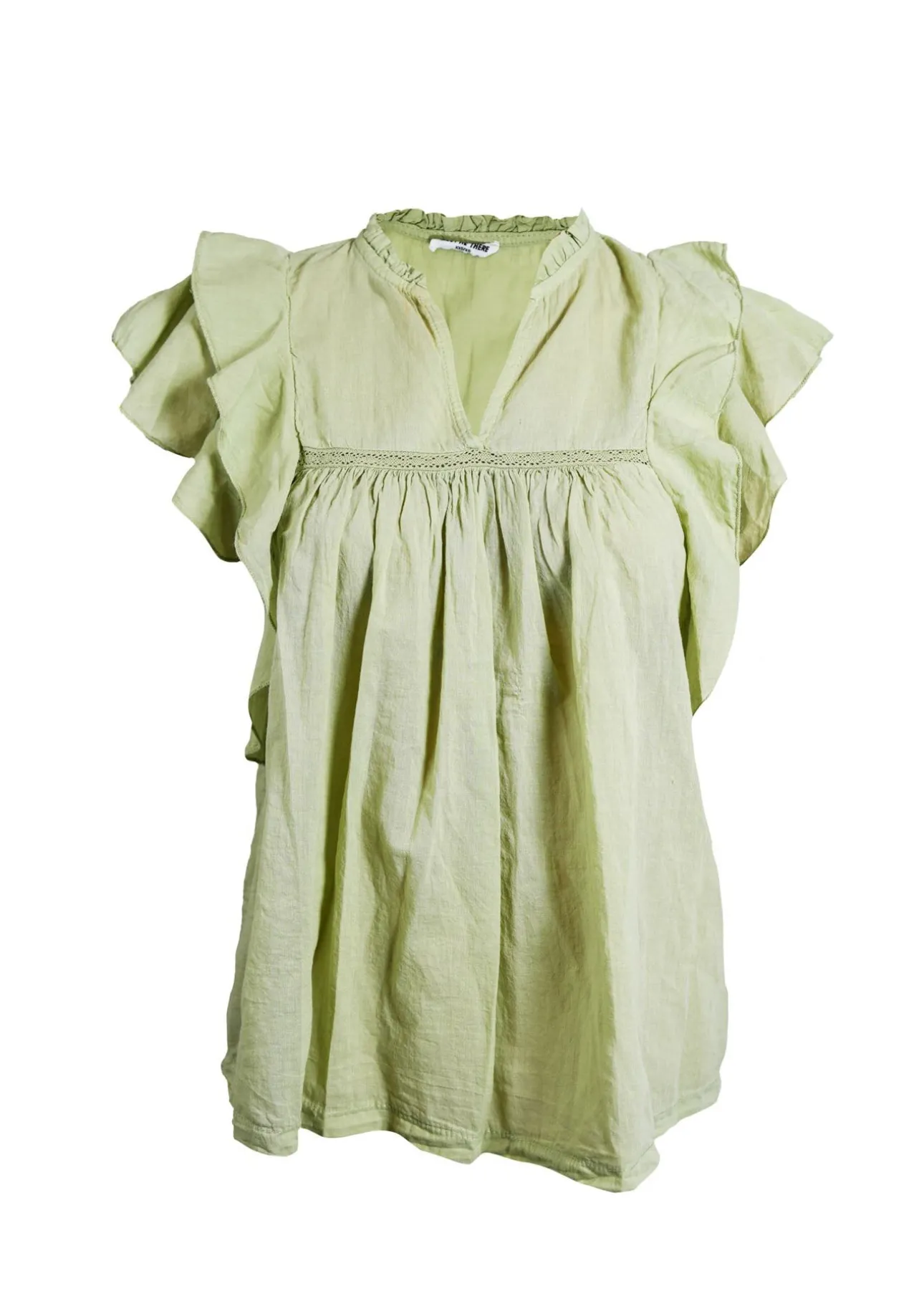 Hauts>Meet Me There Flora Blouse Sage Green