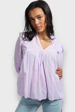 Blouses>Meet Me There Glory Blouse Lila