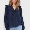 Blouses>Meet Me There Glory Blouse Navy
