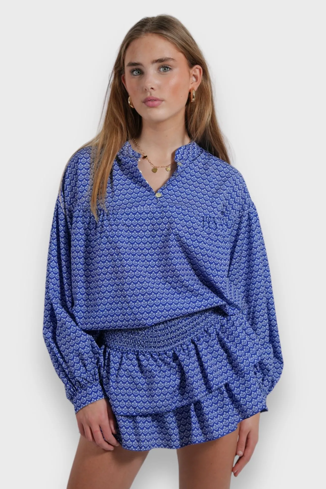 Hauts>Meet Me There Greece Blouse