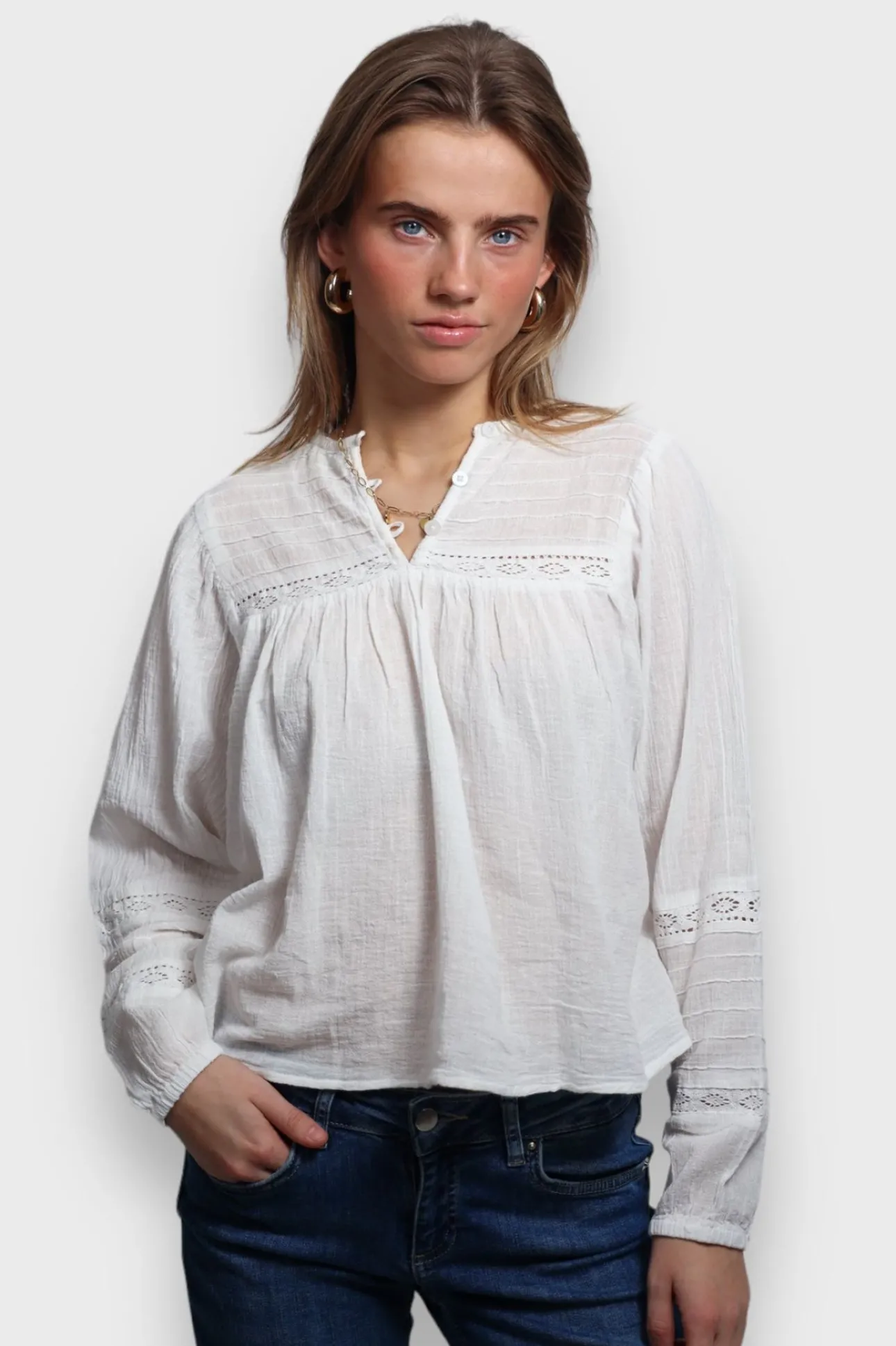 Blouses>Meet Me There Ibiza Blouse White