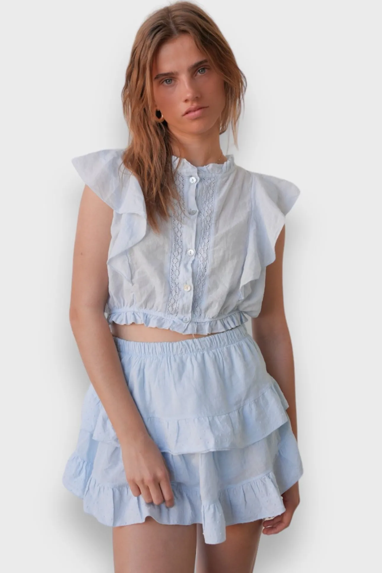 Jupes>Meet Me There Joy Skort Light Blue