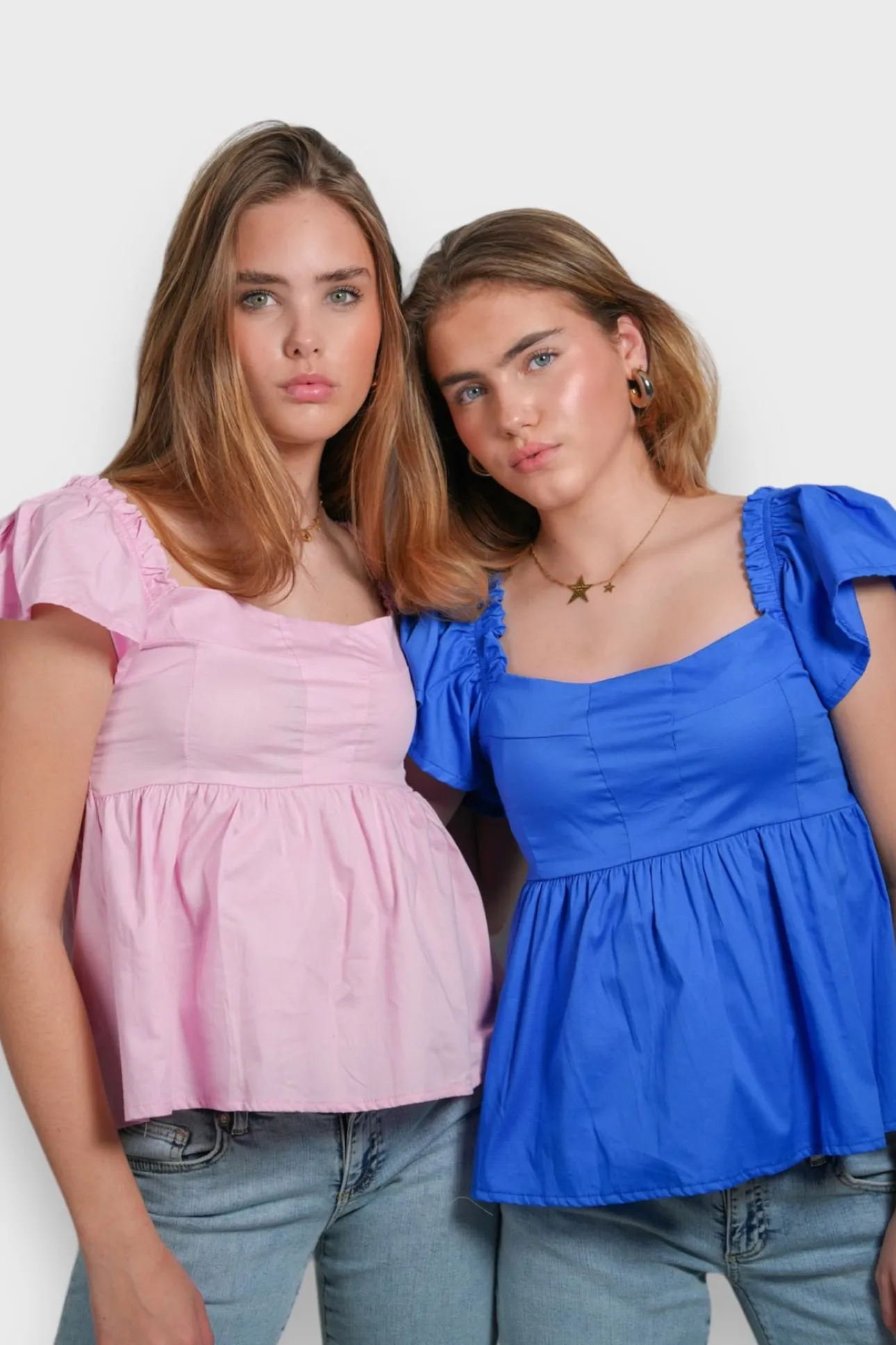 Blouses>Meet Me There June Blouse Cobalt