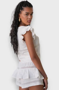 Jupes>Meet Me There Junies Short White