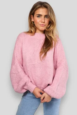 Gilets Et Pulls>Meet Me There Keep Me Warm Sweater Baby Pink