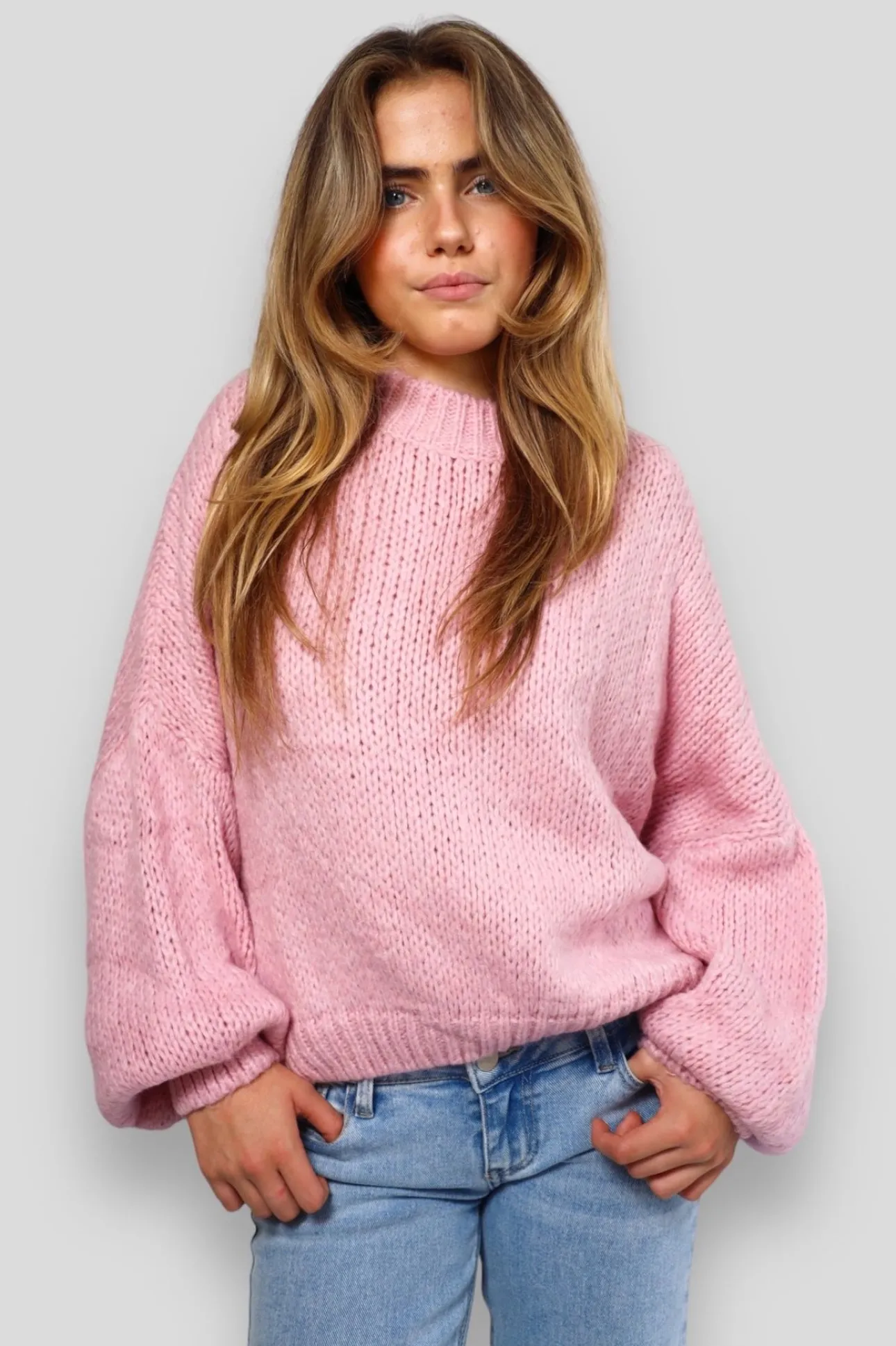 Gilets Et Pulls>Meet Me There Keep Me Warm Sweater Baby Pink