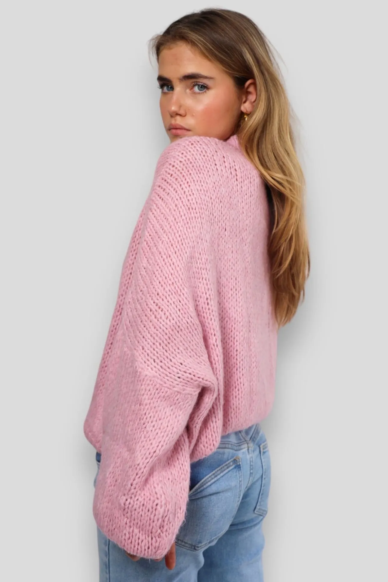 Gilets Et Pulls>Meet Me There Keep Me Warm Sweater Baby Pink