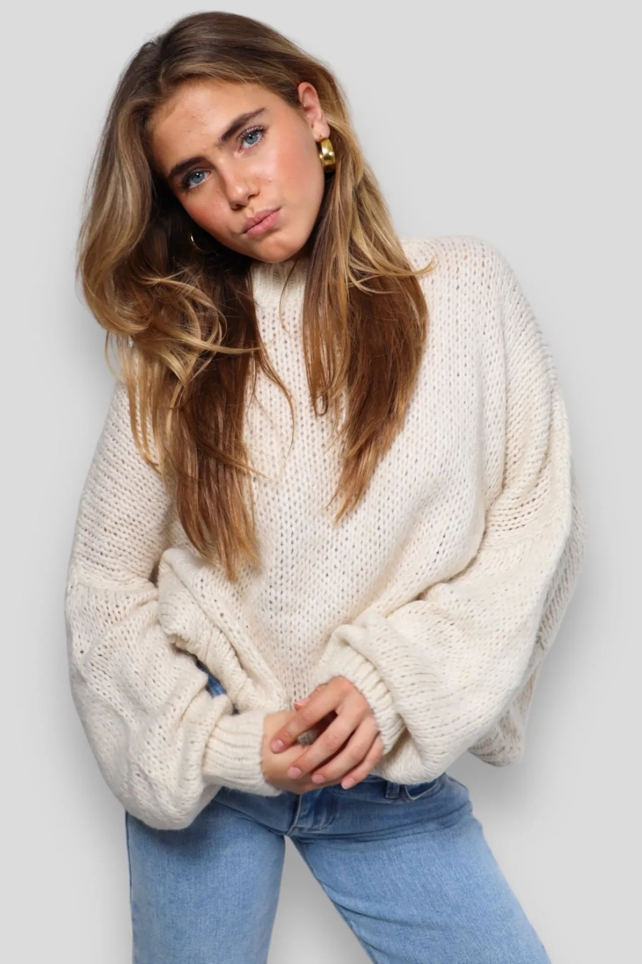 Gilets Et Pulls>Meet Me There Keep Me Warm Sweater Beige