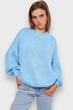 Gilets Et Pulls>Meet Me There Keep Me Warm Sweater Blue