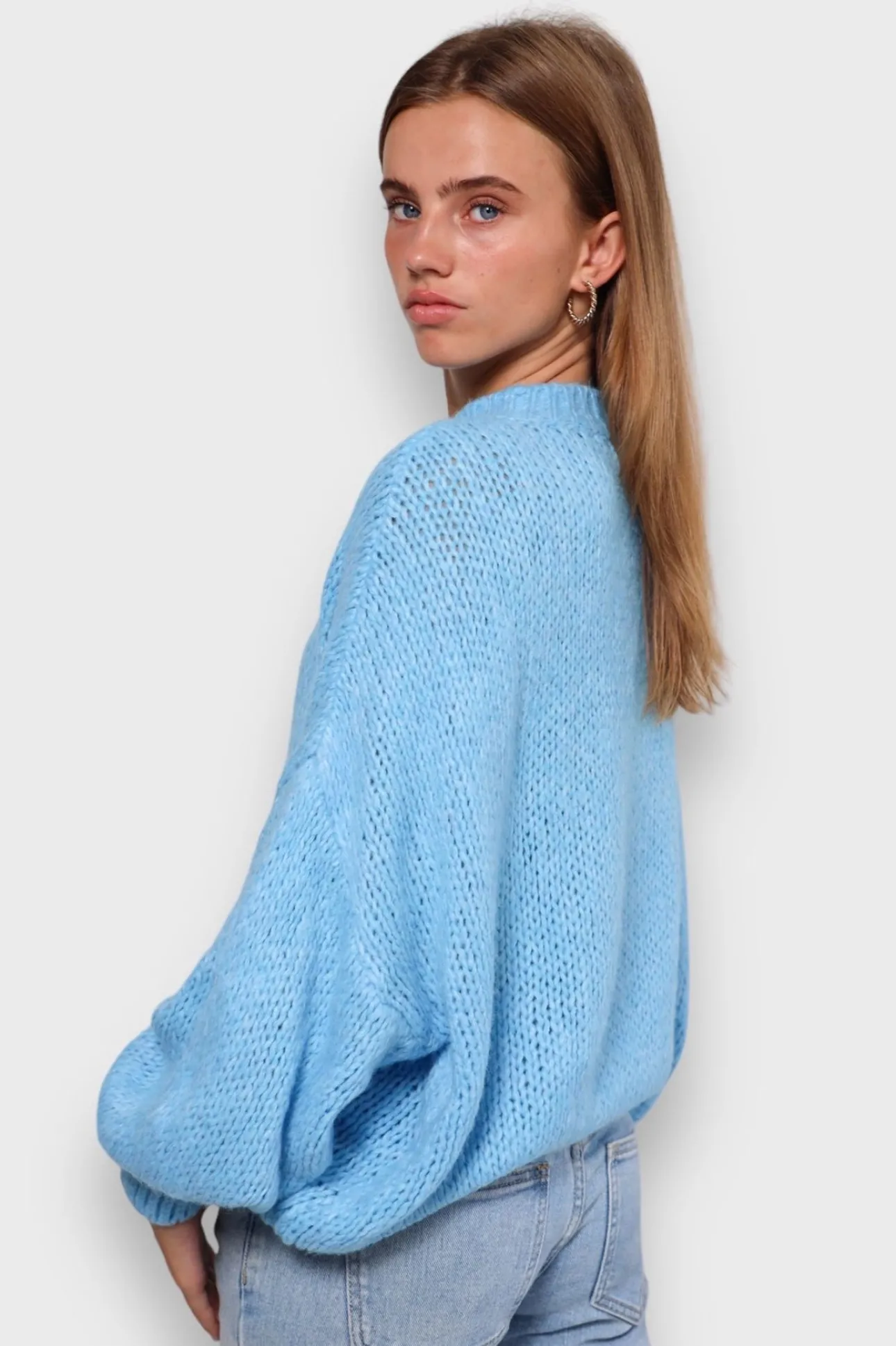 Gilets Et Pulls>Meet Me There Keep Me Warm Sweater Blue