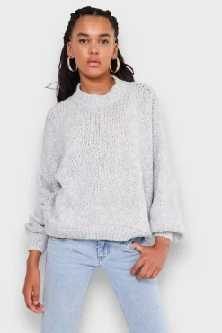 Gilets Et Pulls>Meet Me There Keep Me Warm Sweater Grey