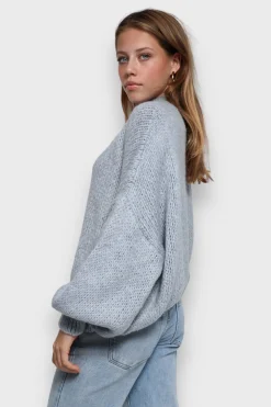 Gilets Et Pulls>Meet Me There Keep Me Warm Sweater Light Blue