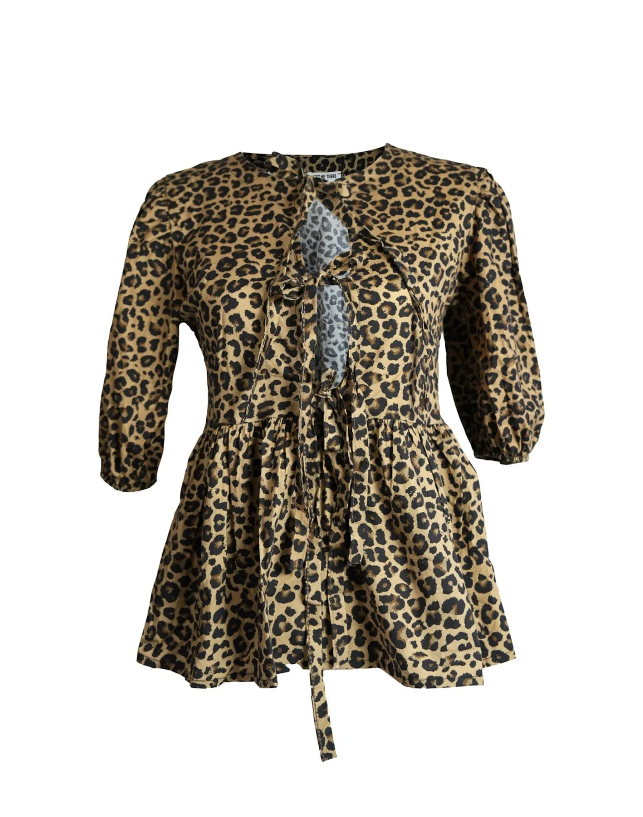 Blouses>Meet Me There Leopard Blouse