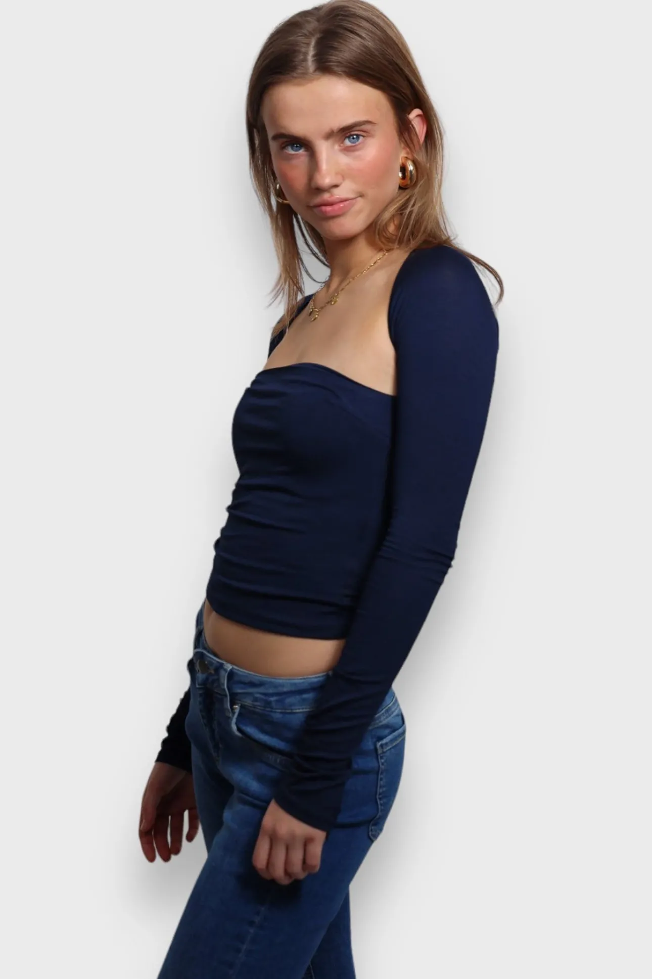 Hauts>Meet Me There Loua Top Navy