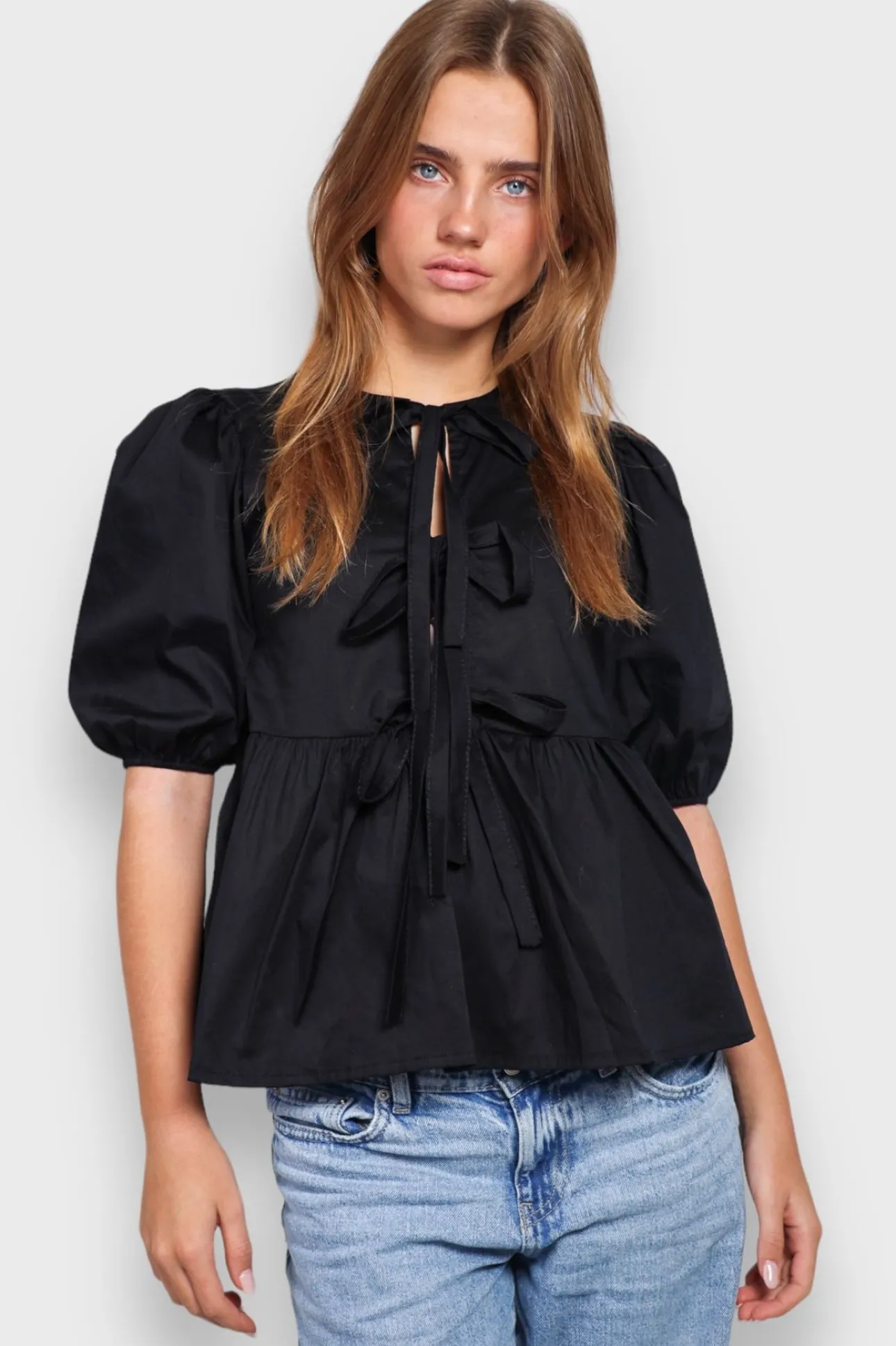 Blouses>Meet Me There Lovely Blouse Black