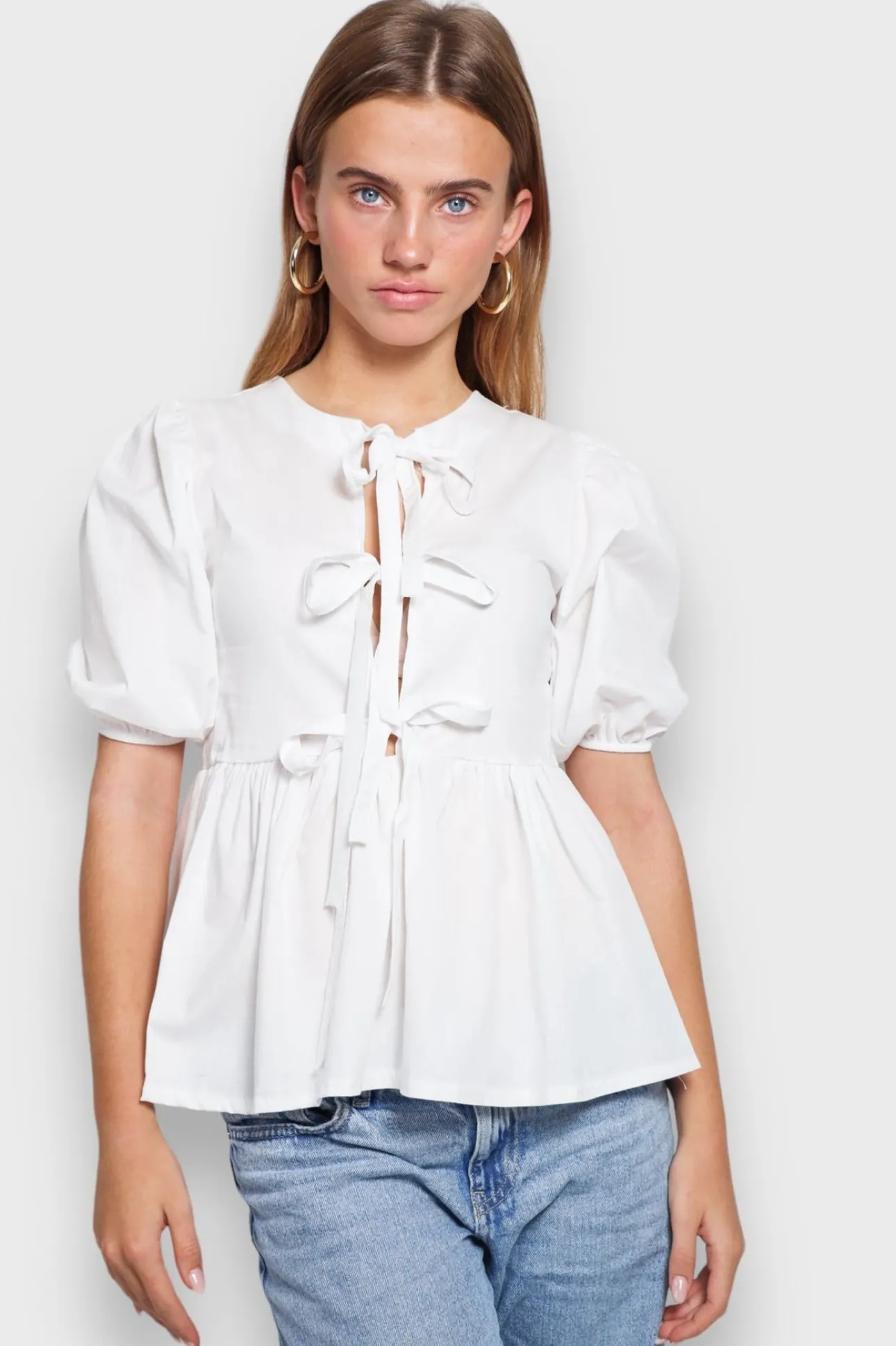 Blouses>Meet Me There Lovely Blouse White