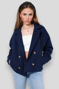 Vestes>Meet Me There Manteau Scandi Bleu