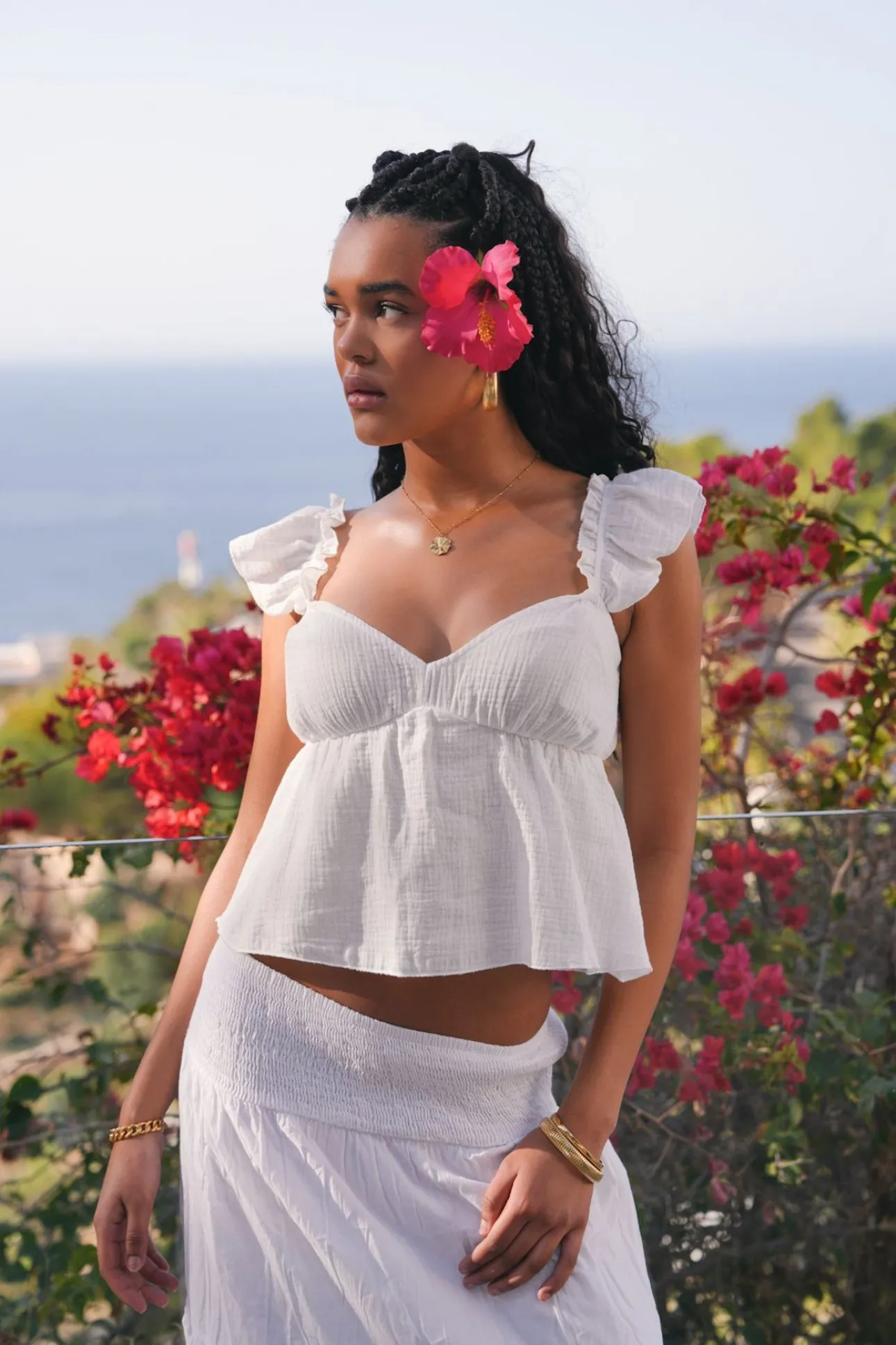 Jupes>Meet Me There Maxi Skirt White