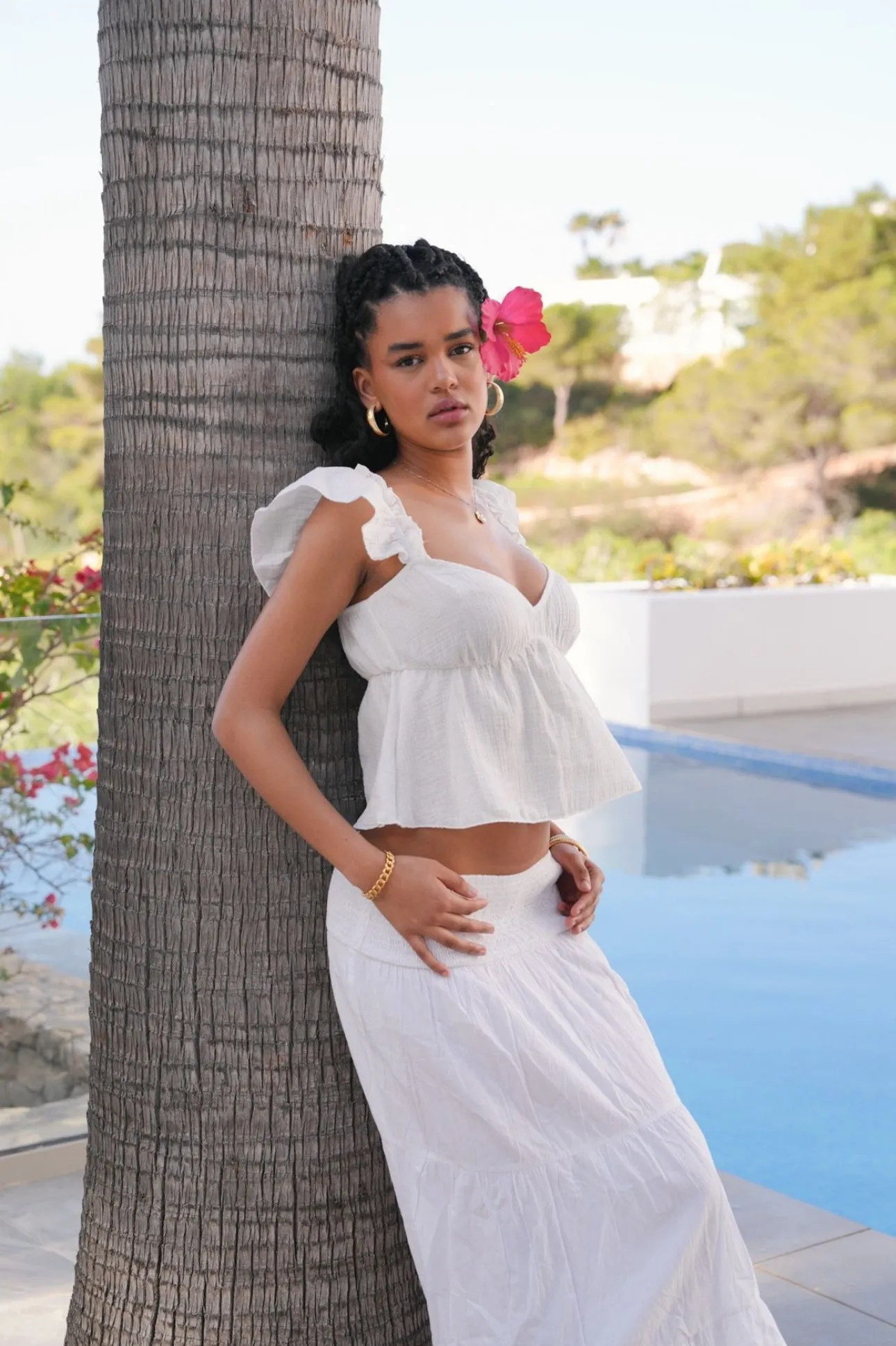 Jupes>Meet Me There Maxi Skirt White