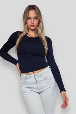 Hauts>Meet Me There Muse Top Navy