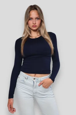 Hauts>Meet Me There Muse Top Navy