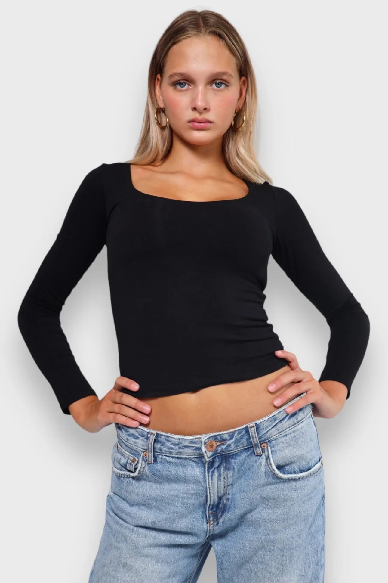 Hauts>Meet Me There Nola Top Black