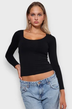 Hauts>Meet Me There Nola Top Black