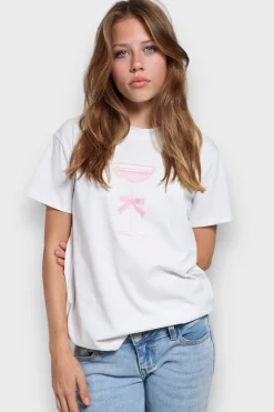 Hauts>Meet Me There Ribbon T-Shirt